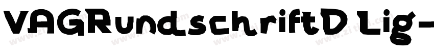 VAGRundschriftD Lig字体转换
